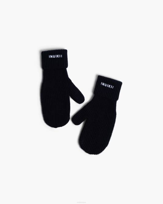 inuikii_women_black_oversized_glove_accessories_b8tl313.jpg INUIKII Women Black Oversized Glove Accessories B8TL313 - Image 1