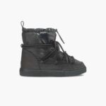 INUIKII Women Black Puffer Low Footwear B8TL242