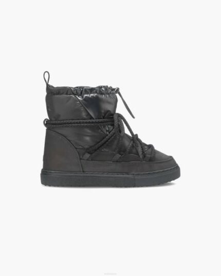INUIKII Women Black Puffer Low Footwear B8TL242