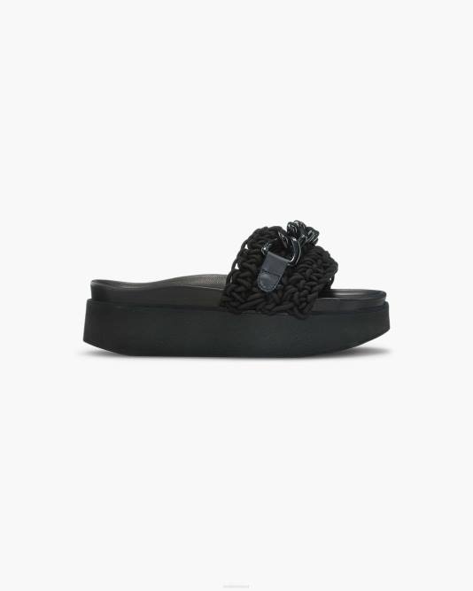 inuikii_women_black_woven_chain_platform_footwear_b8tl24.jpg INUIKII Women Black Woven Chain Platform Footwear B8TL24 - Image 1