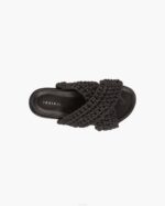 INUIKII Women Black Woven Footwear B8TL6 - Image 2