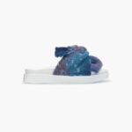 INUIKII Women Blue Jersey Knot Footwear B8TL73