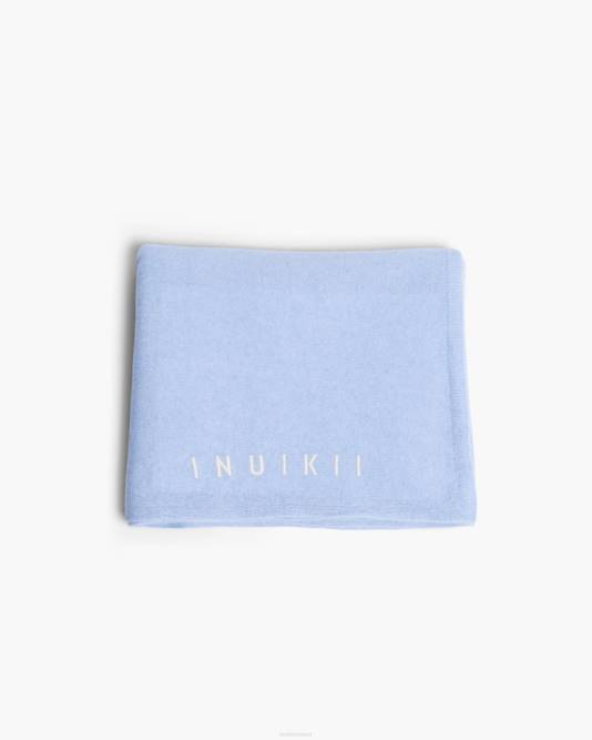 INUIKII Women Blue Oversized Wool Scarf Accessories B8TL308 - Image 2
