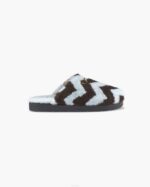 INUIKII Women Blue Zig Zag Footwear B8TL109