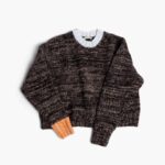 INUIKII Women Brown - Beige Relaxed Knit Sweater Apparel B8TL269