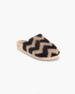 INUIKII Women Brown Zig Zag Footwear B8TL111 - Image 2
