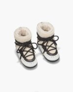INUIKII Women Cream Curly Rock Footwear B8TL166 - Image 4