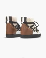 INUIKII Women Cream Curly Rock Wedge Footwear B8TL174 - Image 3