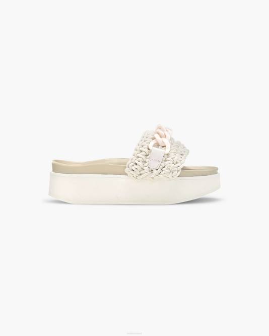 inuikii_women_cream_woven_chain_platform_footwear_b8tl15.jpg INUIKII Women Cream Woven Chain Platform Footwear B8TL15 - Image 1