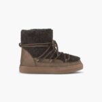 INUIKII Women Dark Brown Curly Footwear B8TL157