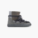 INUIKII Women Dark Grey Patchwork Footwear B8TL234