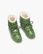 INUIKII Women Green Full Leather Naplack Footwear B8TL191 - Image 2