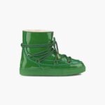 INUIKII Women Green Full Leather Naplack Footwear B8TL191