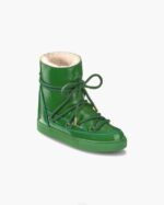 INUIKII Women Green Full Leather Naplack Wedge Footwear B8TL198 - Image 2