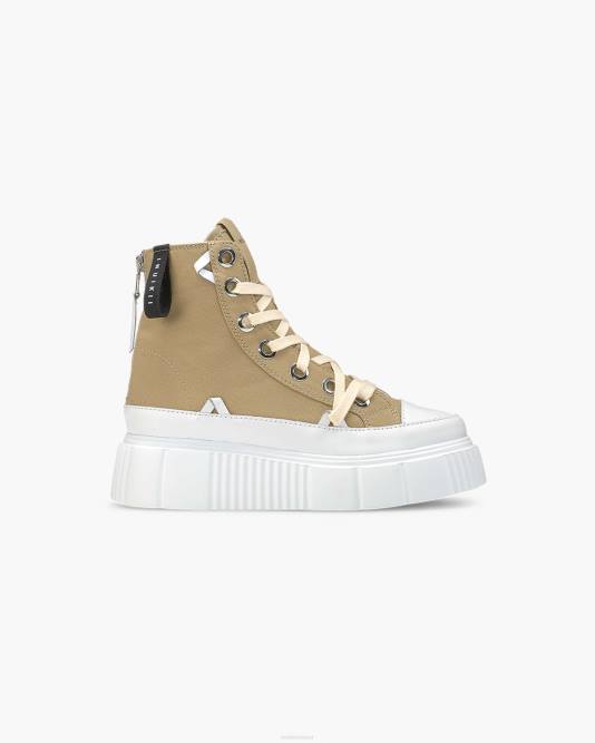 inuikii_women_green_matilda_canvas_high_23_footwear_b8tl36.jpg INUIKII Women Green Matilda Canvas High 23 Footwear B8TL36 - Image 1