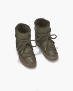 INUIKII Women Green Nappa Wedge Footwear B8TL227 - Image 2