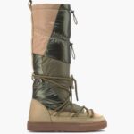 INUIKII Women Green Puffer High Footwear B8TL237
