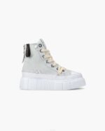 INUIKII Women Light Grey Matilda Canvas High 23 Footwear B8TL37