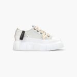INUIKII Women Light Grey Matilda Canvas Low 23 Footwear B8TL44