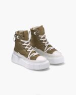 INUIKII Women Military Matilda Canvas High Footwear B8TL31 - Image 2