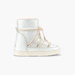 INUIKII Women Off-White Full Leather Naplack Wedge Footwear B8TL195
