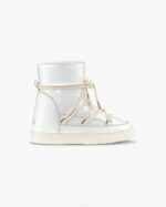 INUIKII Women Off-White Full Leather Naplack Wedge Footwear B8TL195