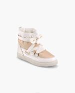 INUIKII Women Off-White Puffer Laces Footwear B8TL238 - Image 2