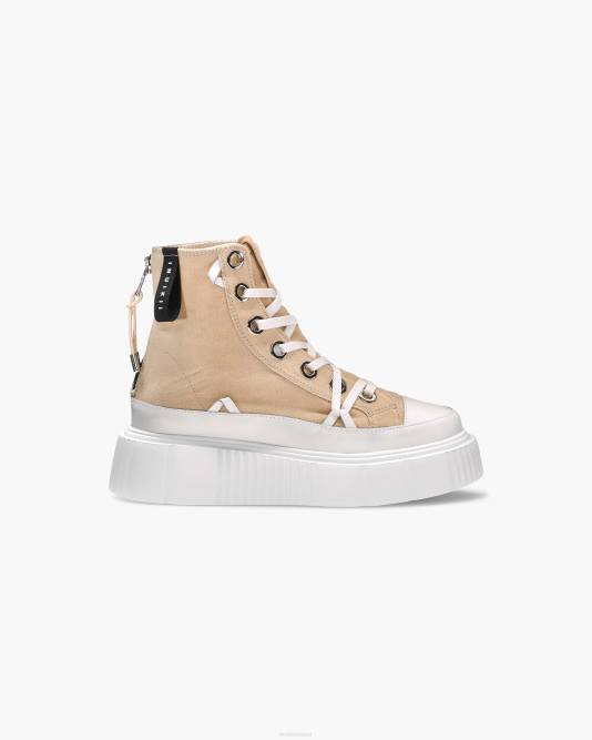 inuikii_women_old_beige_matilda_canvas_high_footwear_b8tl33.jpg INUIKII Women Old Beige Matilda Canvas High Footwear B8TL33 - Image 1