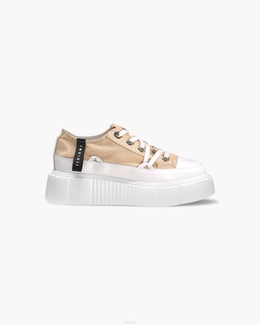 inuikii_women_old_beige_matilda_canvas_low_footwear_b8tl39.jpg INUIKII Women Old Beige Matilda Canvas Low Footwear B8TL39 - Image 1