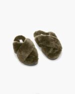 INUIKII Women Olive Classic Shearling Slipper Footwear B8TL104 - Image 2
