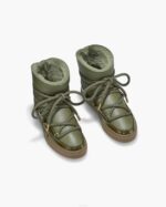 INUIKII Women Olive Green Gloss Footwear B8TL203 - Image 2