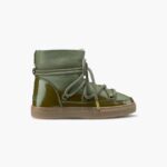 INUIKII Women Olive Green Gloss Footwear B8TL203