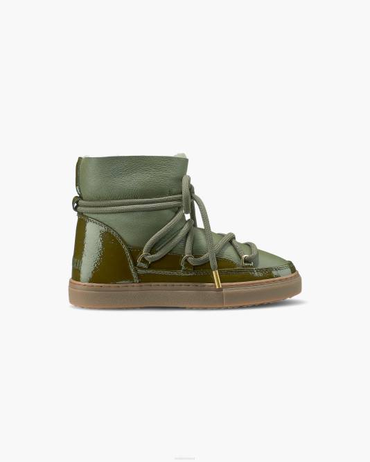 inuikii_women_olive_green_gloss_footwear_b8tl203.jpg INUIKII Women Olive Green Gloss Footwear B8TL203 - Image 1