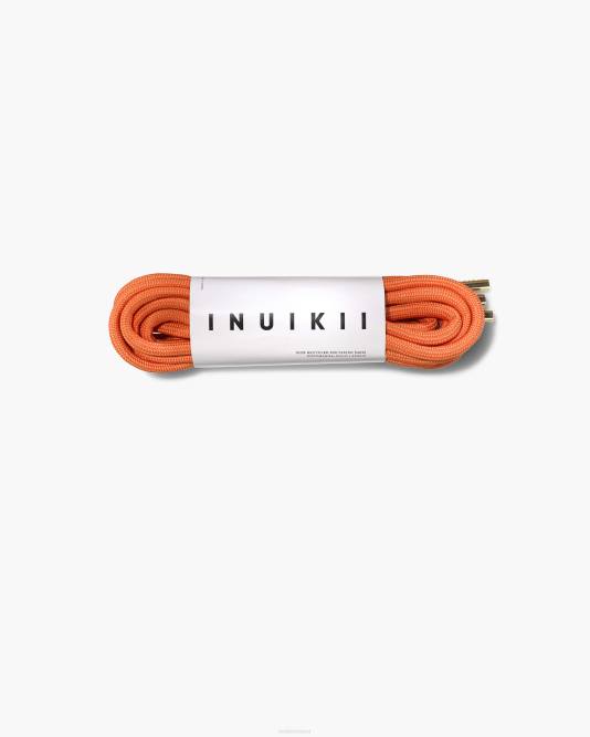 INUIKII Women Pop Orange-Gold Polyester Laces 220 Accessories B8TL326 - Image 2