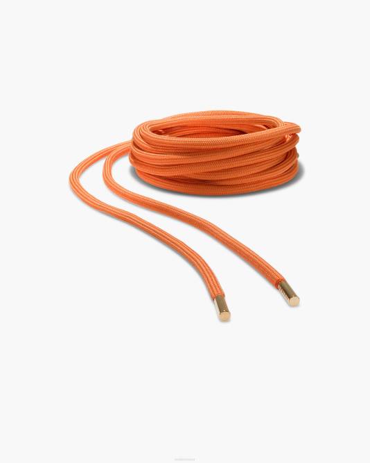 INUIKII Women Pop Orange-Gold Polyester Laces 220 Accessories B8TL326 - Image 1