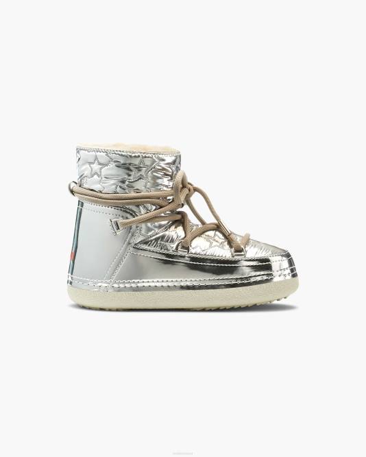 inuikii_women_silver_bomber_star_footwear_b8tl115.jpg INUIKII Women Silver Bomber Star Footwear B8TL115 - Image 1