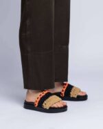 INUIKII Women Size Loose Knitted Coral Footwear B8TL88 - Image 3