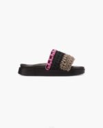 INUIKII Women Size Loose Knitted Pink Footwear B8TL86