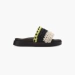 INUIKII Women Size Loose Knitted White Footwear B8TL87