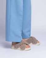 INUIKII Women Taupe Woven Footwear B8TL8 - Image 3