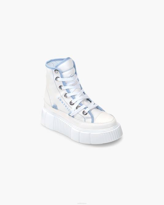 INUIKII Women White / Blue Matilda Canvas Bicolor Footwear B8TL30 - Image 2