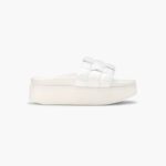INUIKII Women White Braided Vegan Platform Footwear B8TL85