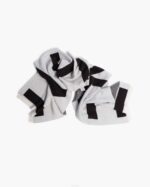 INUIKII Women White - Brown Jacquard Scarf Accessories B8TL305 - Image 2