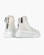 INUIKII Women White Matilda Leather High Footwear B8TL50 - Image 3